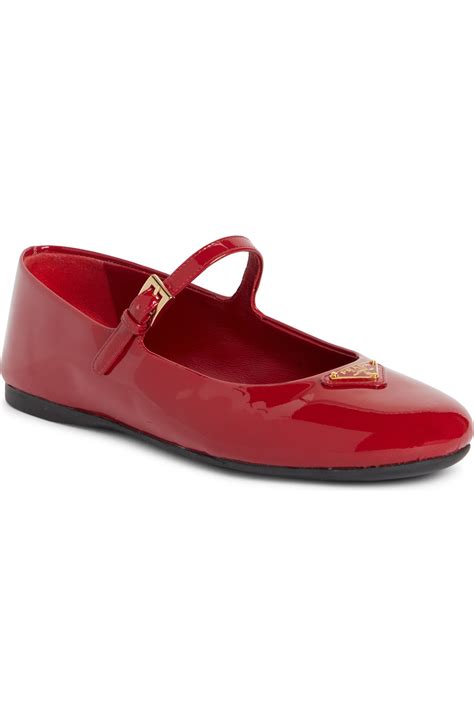 Prada Ballerine Mary Jane Flat (Women) 